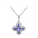 Tanzanite Silver Necklace