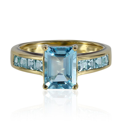 Sky Blue Topaz Silver Ring