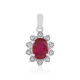 Bemainty Ruby Silver Pendant