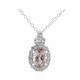 Morganite Silver Necklace