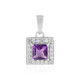 Uruguayan Amethyst Silver Pendant