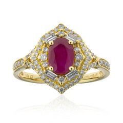 14K Mozambique Ruby Gold Ring (CIRARI)