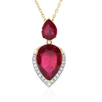 Madagascar Ruby Silver Necklace