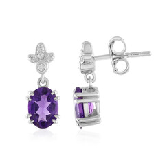 Amethyst Silver Earrings