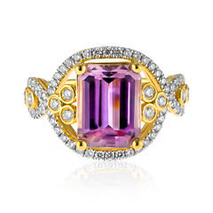 18K Pink Diaspore Gold Ring (AMAYANI)