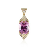 14K Patroke Kunzite Gold Pendant (de Melo)