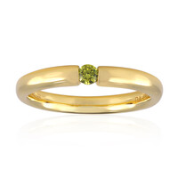 9K VS1 Yellow Diamond Gold Ring