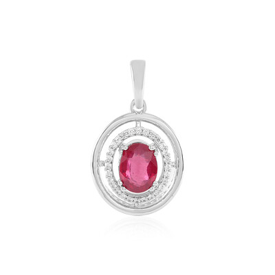 Bemainty Ruby Silver Pendant