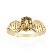 9K Yellow Zircon Gold Ring