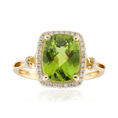 14K Dashihe Peridot Gold Ring (CIRARI)