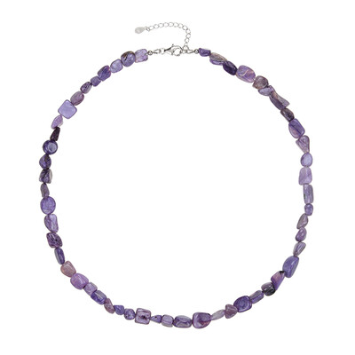 Charoite Silver Necklace