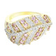 9K Pink Sapphire Gold Ring (Annette)