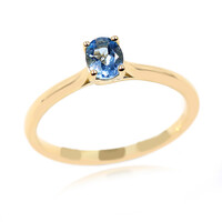 9K Ofiki Aquamarine Gold Ring