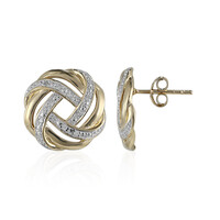 I3 (I) Diamond Silver Earrings