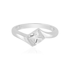 White Topaz Silver Ring