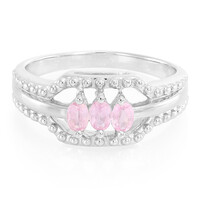 Ceylon Pink Sapphire Silver Ring