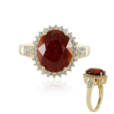 9K Hessonite Garnet Gold Ring