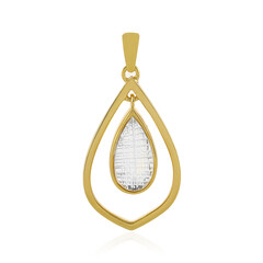 White Topaz Silver Pendant