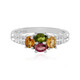 Fancy Tourmaline Silver Ring