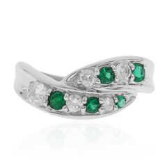 AAA Zambian Emerald Platinum Ring (CIRARI)