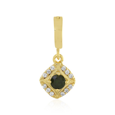 Ceylon Green Zircon Silver Pendant