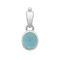 Aquamarine Silver Pendant