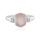 Rose Quartz Silver Ring