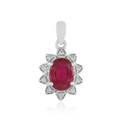 Bemainty Ruby Silver Pendant