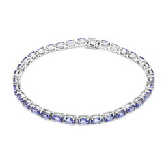 10K AAA Tanzanite Gold Bracelet