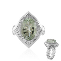 Green Amethyst Silver Ring (Dallas Prince Designs)