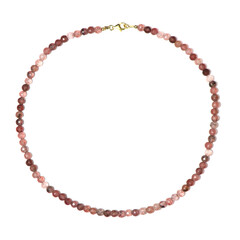 Strawberry Quartz Silver Necklace