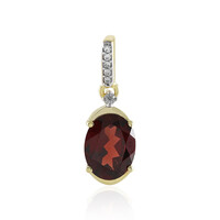 Mozambique Garnet Silver Pendant