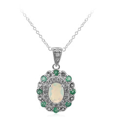 Welo Opal Silver Necklace