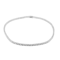 White Topaz Silver Necklace