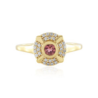 Nigerian Pink Tourmaline Silver Ring