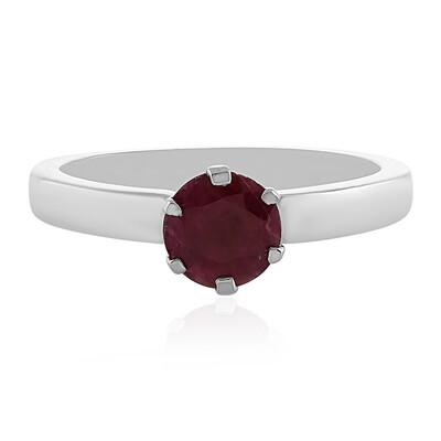 Ruby Silver Ring