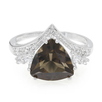 Smoky Quartz Silver Ring