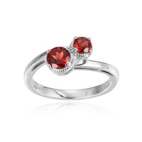 Mozambique Garnet Silver Ring