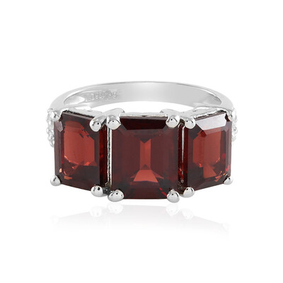 Mozambique Garnet Silver Ring