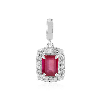 Bemainty Ruby Silver Pendant