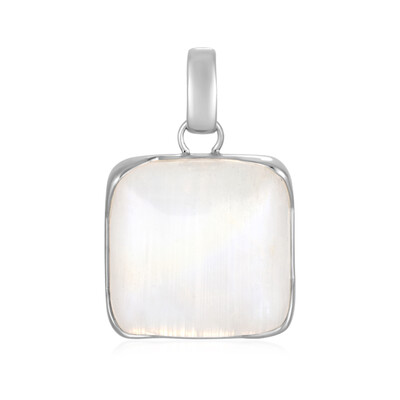 Bihar rainbow moonstone Silver Pendant