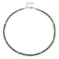 Zambian Emerald Silver Necklace