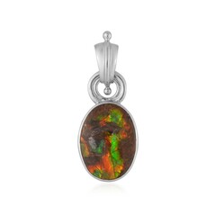 Ammolite Silver Pendant