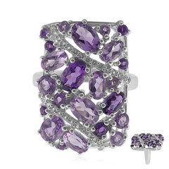 Zambian Amethyst Silver Ring