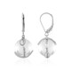 White Quartz Silver Earrings