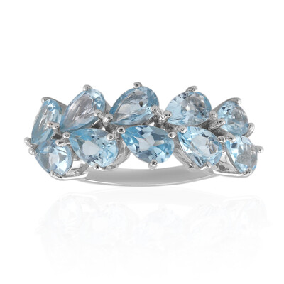 Sky Blue Topaz Silver Ring