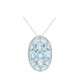 Sky Blue Topaz Silver Necklace