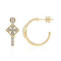 9K SI1 (G) Diamond Gold Earrings