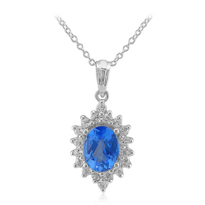 INDIGO BLUE TOPAZ Silver Necklace