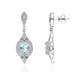 14K AAA Brazilian Aquamarine Gold Earrings (CIRARI)